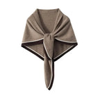 Morbida sciarpa triangolare da donna - Cashmere da indossare a strati