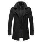 Cappotto invernale classico | Design in misto lana a doppio strato