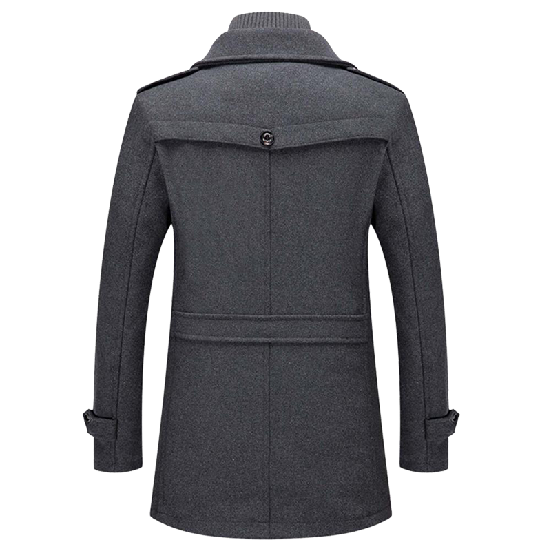 Cappotto invernale classico | Design in misto lana a doppio strato