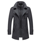 Cappotto invernale classico | Design in misto lana a doppio strato