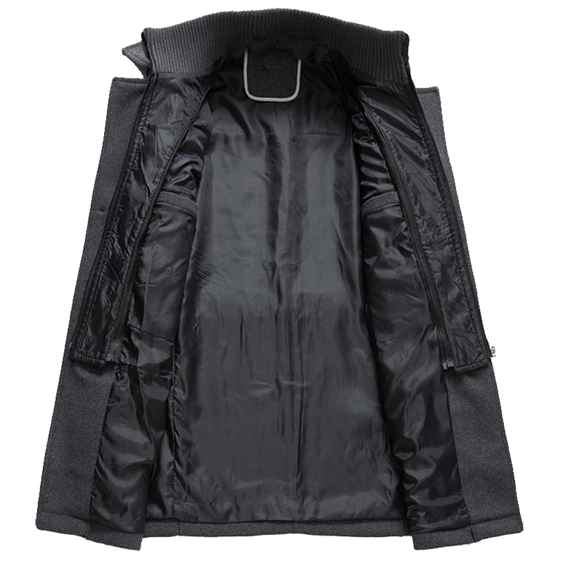 Cappotto invernale classico | Design in misto lana a doppio strato