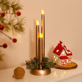 Candele natalizie a LED senza fiamma con luce tremolante realistica