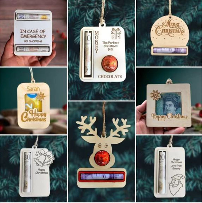 Decorazione di contanti di denaro di Natale