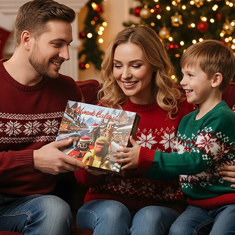 Calendario dell'Avvento di Natale | Conto alla rovescia di 24 giorni con figurine