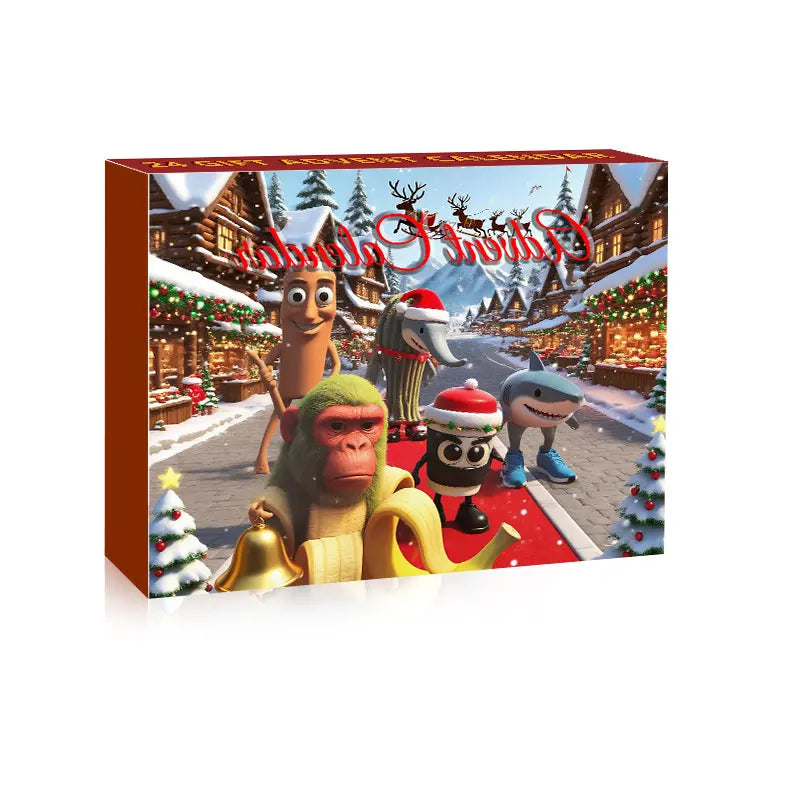 Calendario dell'Avvento di Natale | Conto alla rovescia di 24 giorni con figurine
