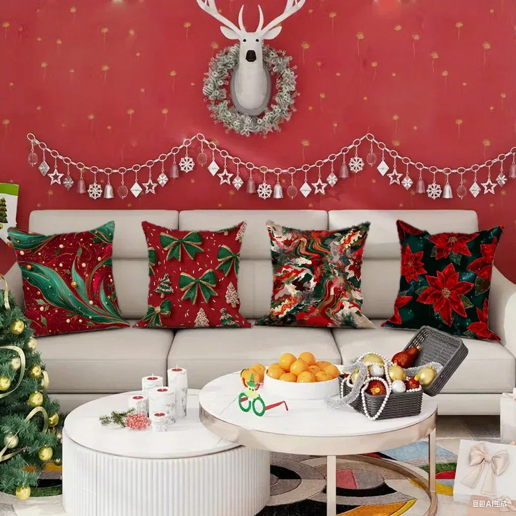 Fodere per cuscini festivi natalizi 40x40 | Fodere per cuscini decorativi