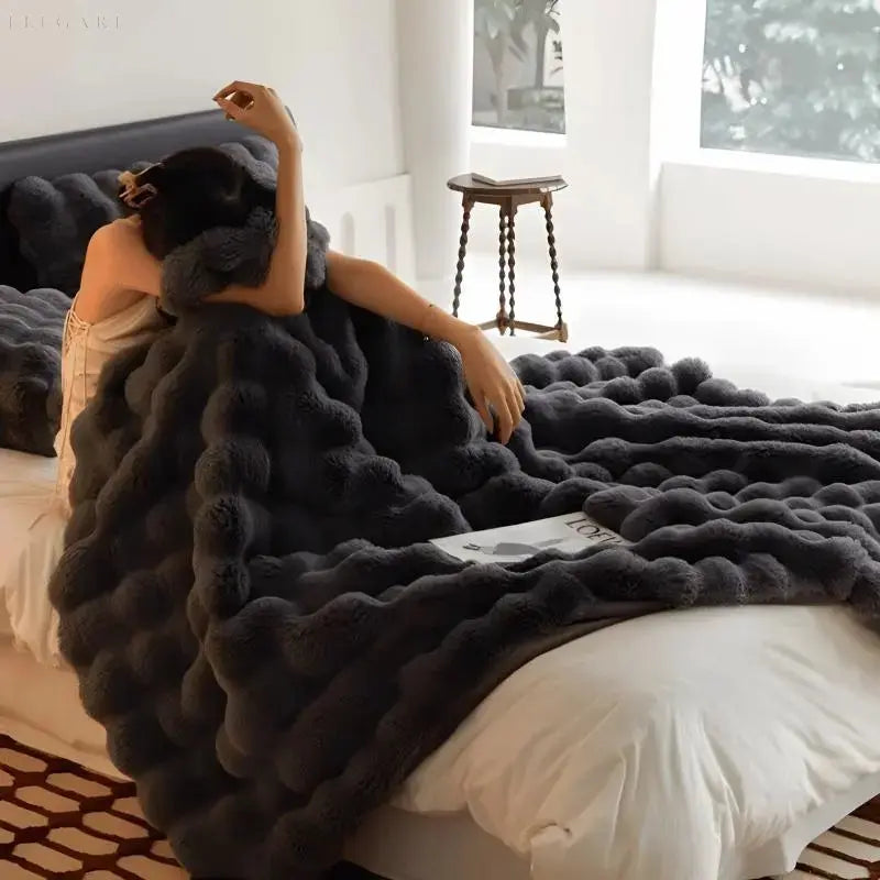 Coperta riscaldante - coperta calda per l'inverno - divano