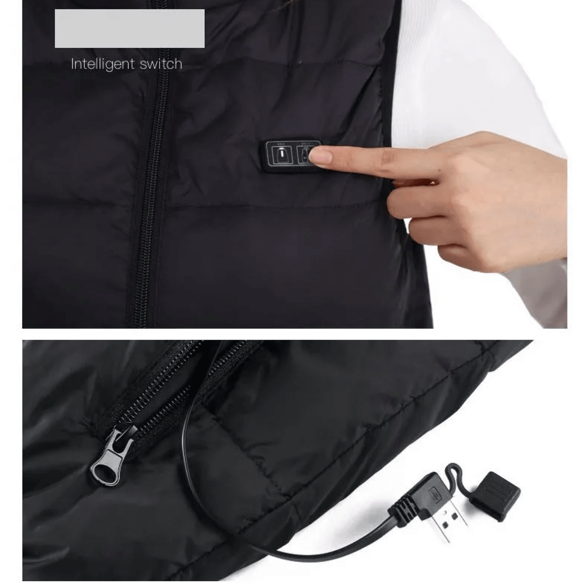 Gilet riscaldante riscaldato Giacca abbigliamento Cappotto elettrico per uomo e donna