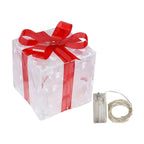 Confezione regalo natalizia a LED con 100 luci bianche calde