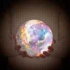 Lampada lunare 3D con 16 colori e supporto in legno