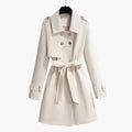 Trench con cintura da donna