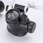 Occhiali ingranditori professionali con luce LED e 3 livelli di ingrandimento
