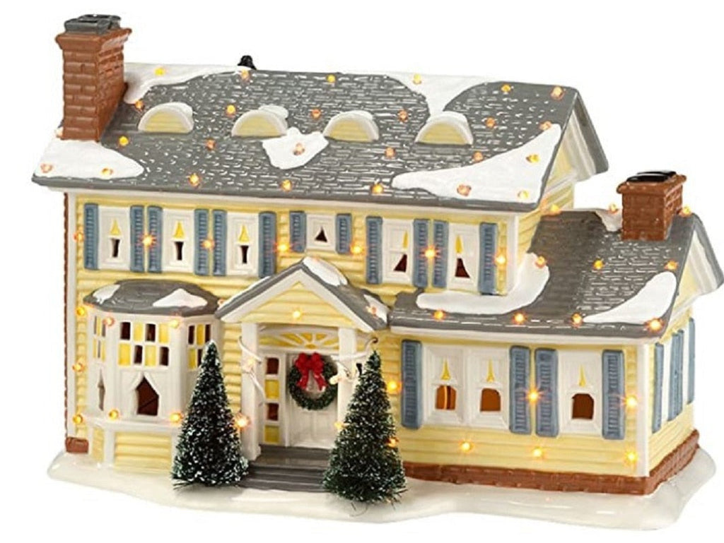 Decorazioni per il desktop della casa di Natale in miniatura