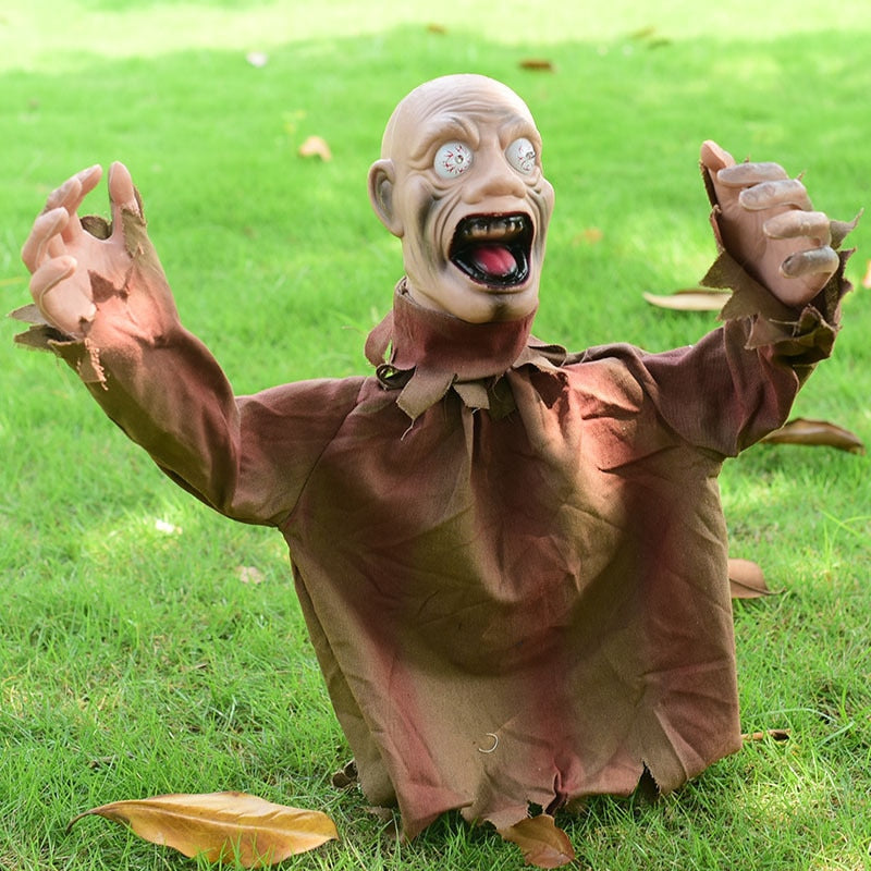 Decorazione di Halloween da giardino con zombi urlanti spaventosi