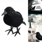 Decorazione per la casa di Halloween con corvo nero