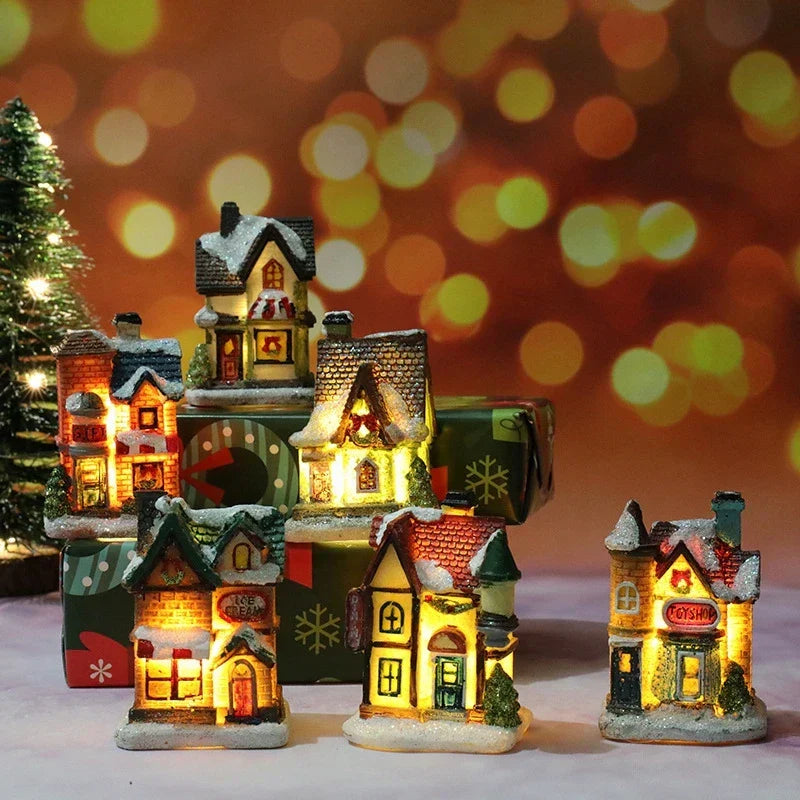Casa con illuminazione natalizia a LED | Decorazioni creative per occasioni festive
