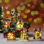 Casa con illuminazione natalizia a LED | Decorazioni creative per occasioni festive