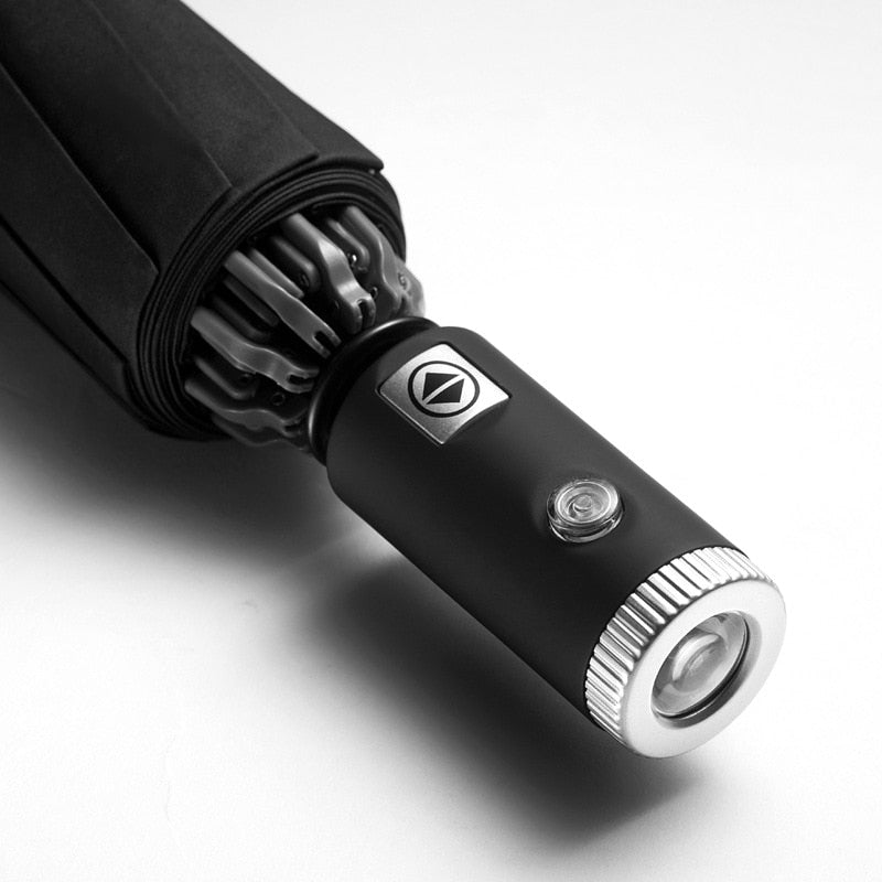 Ombrello LED automatico elegante con protezione antipioggia