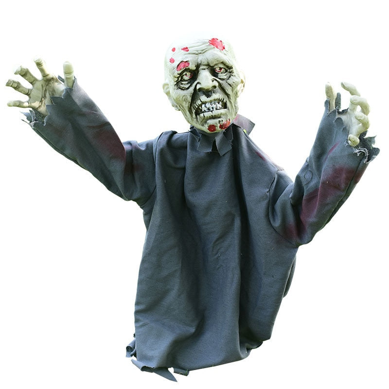 Decorazione di Halloween da giardino con zombi urlanti spaventosi