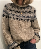 Maglione dolcevita isolante da donna - Comodo inverno in lana
