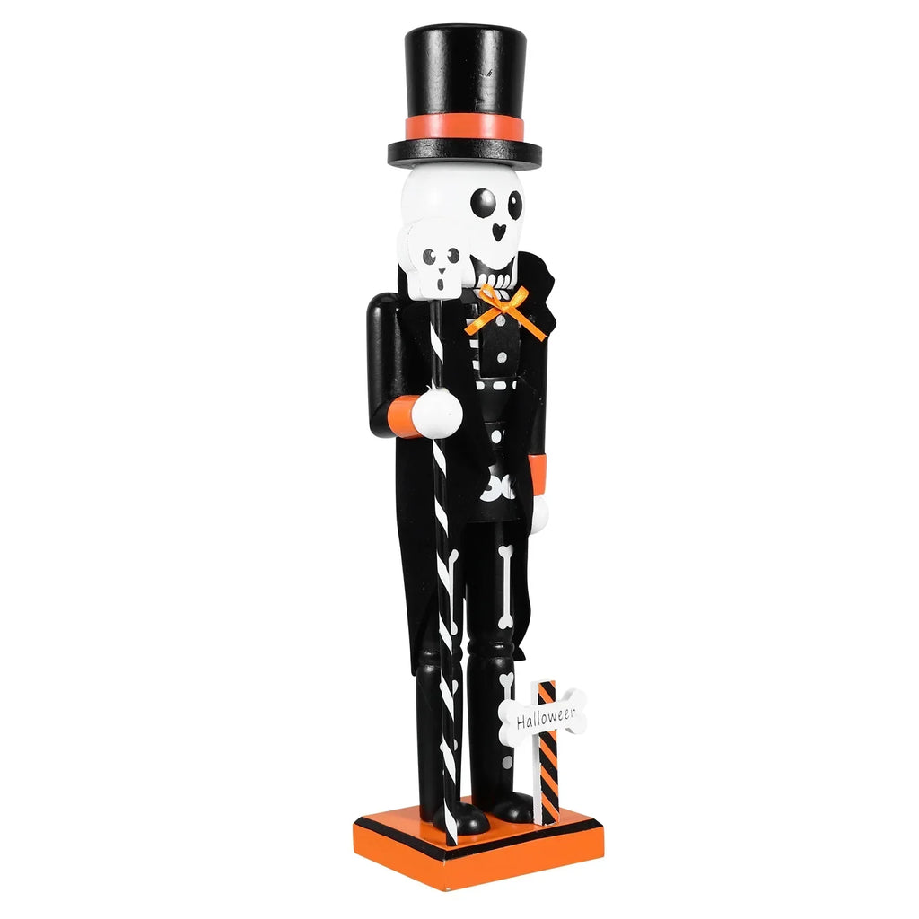Schiaccianoci di Halloween | Decorazione in legno dipinta a mano