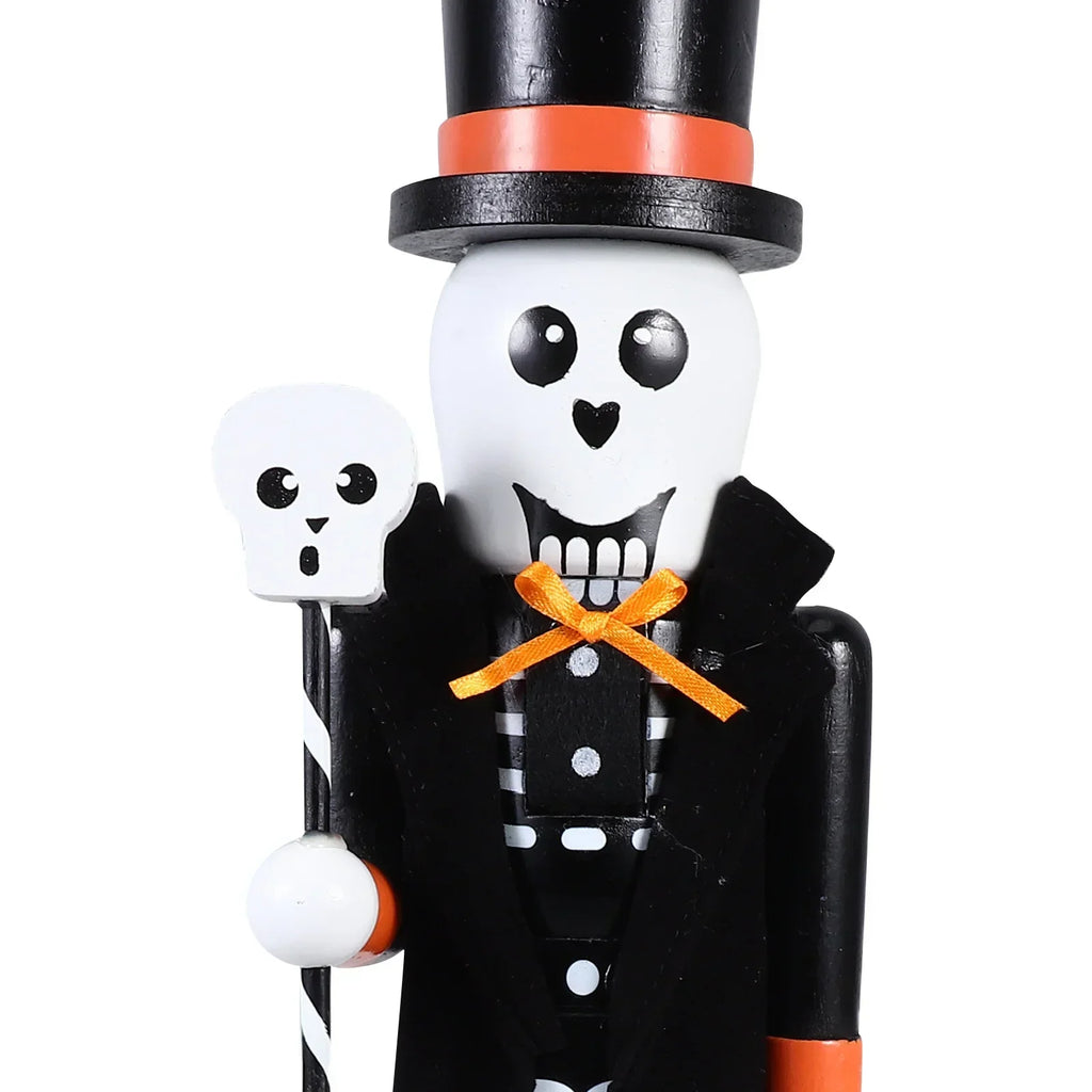 Schiaccianoci di Halloween | Decorazione in legno dipinta a mano