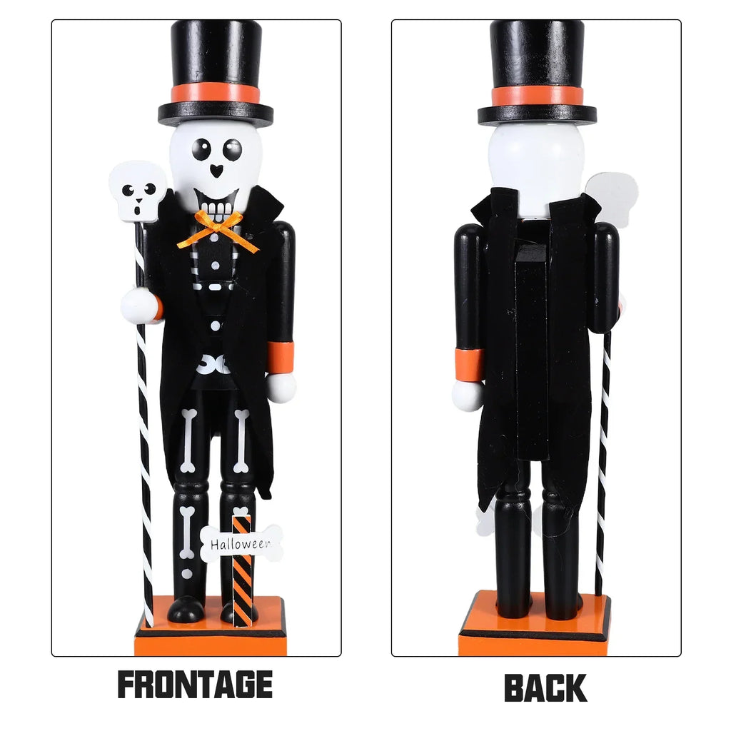 Schiaccianoci di Halloween | Decorazione in legno dipinta a mano
