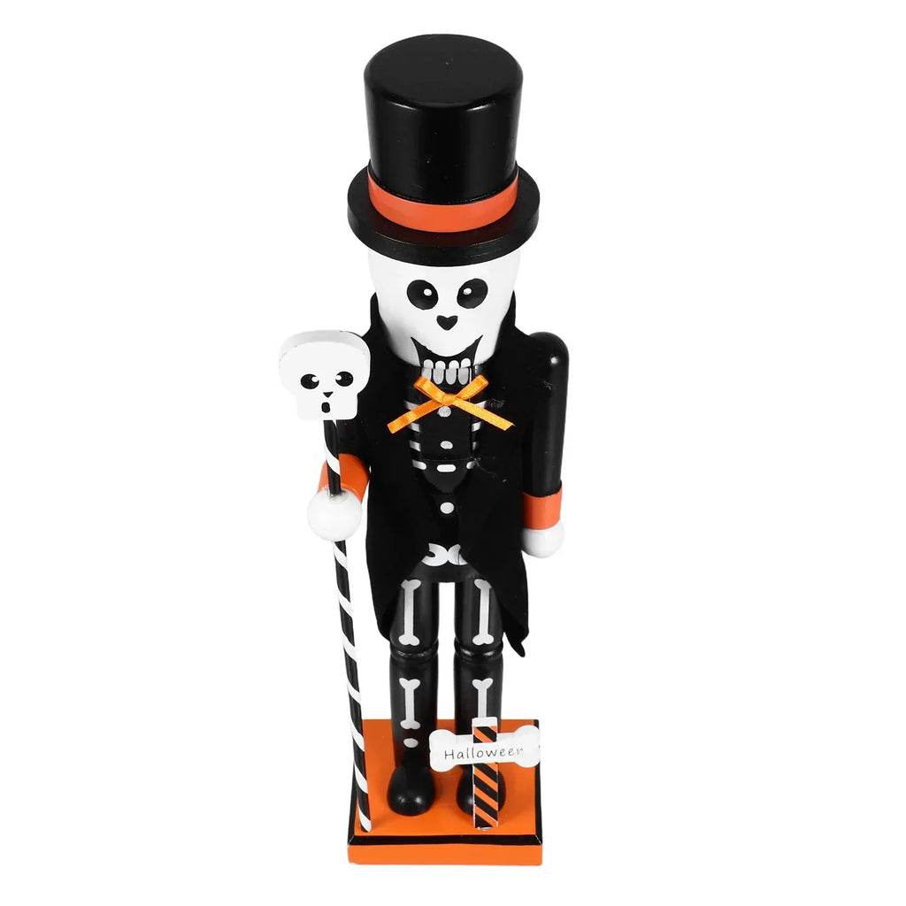 Schiaccianoci di Halloween | Decorazione in legno dipinta a mano
