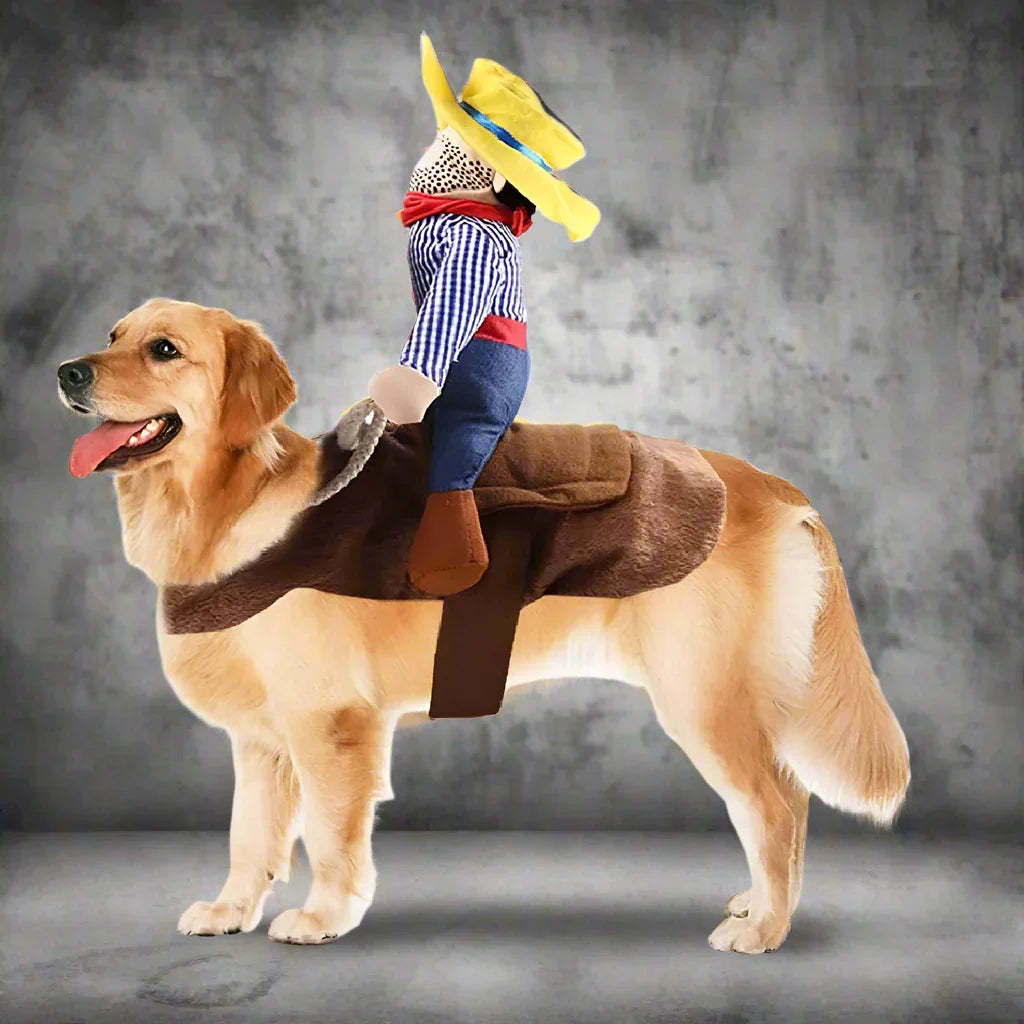 Costume da cane da cowboy di Halloween