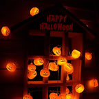Luci a corda di zucca di Halloween | Decorazione LED per interni/esterni