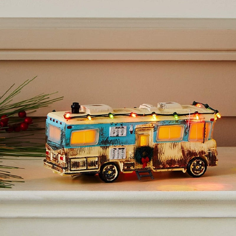 Decorazioni per il desktop della casa di Natale in miniatura