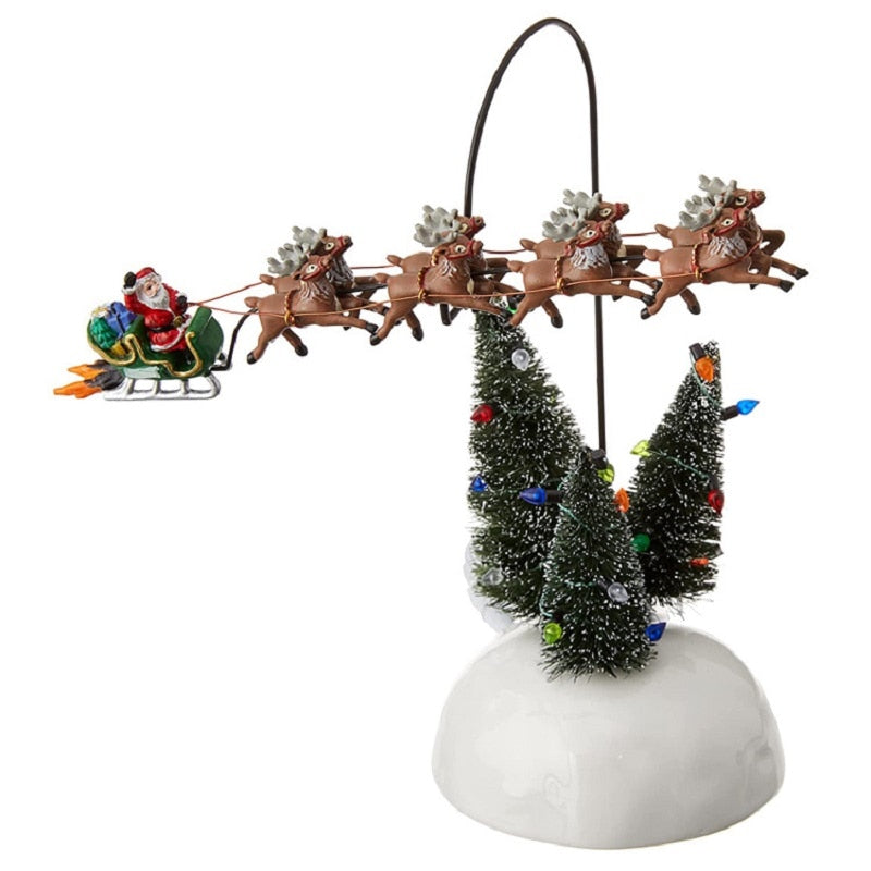 Decorazioni per il desktop della casa di Natale in miniatura