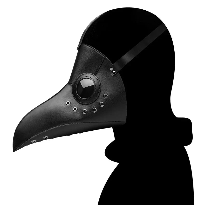 Maschera in pelle PU del medico della peste Steampunk Halloween 2025