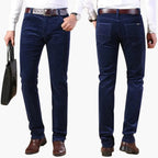 Pantaloni da uomo in velluto a coste con cintura e gambe dritte