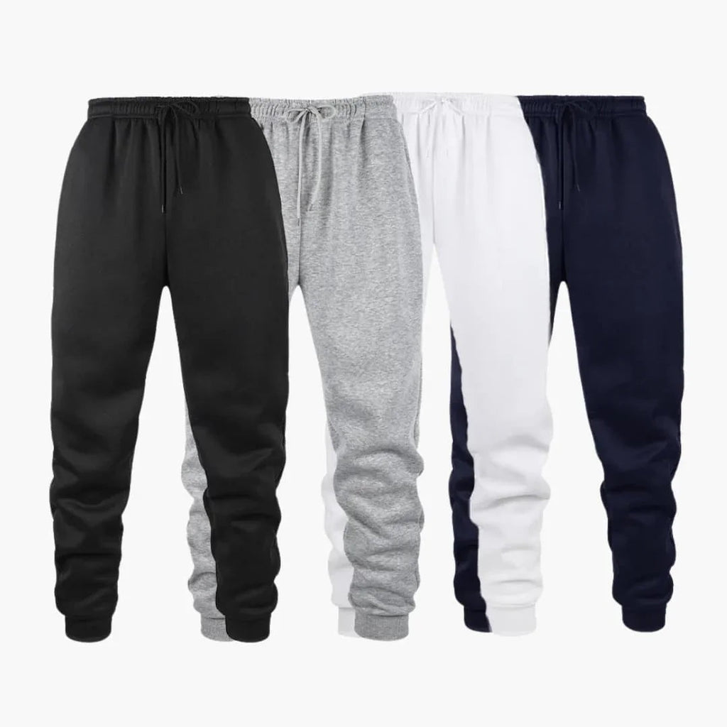 Pantaloni da jogging da uomo con polsini a coste