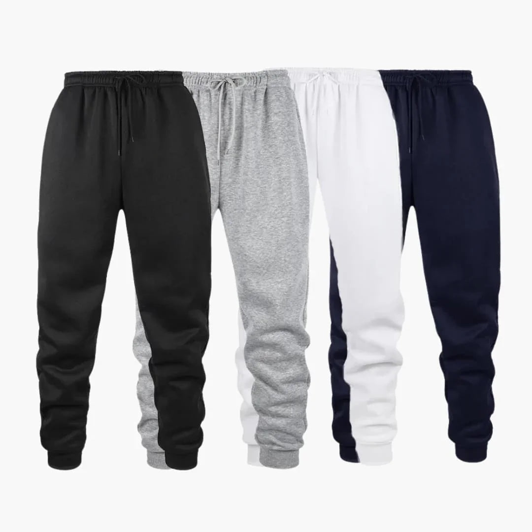 Pantaloni da jogging da uomo con polsini a coste