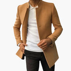 Cappotto da Uomo con Tasche Laterali e Chiusura con Bottoni