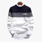 Maglione da uomo lavorato a maglia con strisce