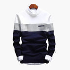 Maglione da uomo lavorato a maglia con strisce