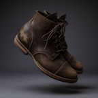 Herren Lederstiefel Vintage Knöchel Schnürung Stivali