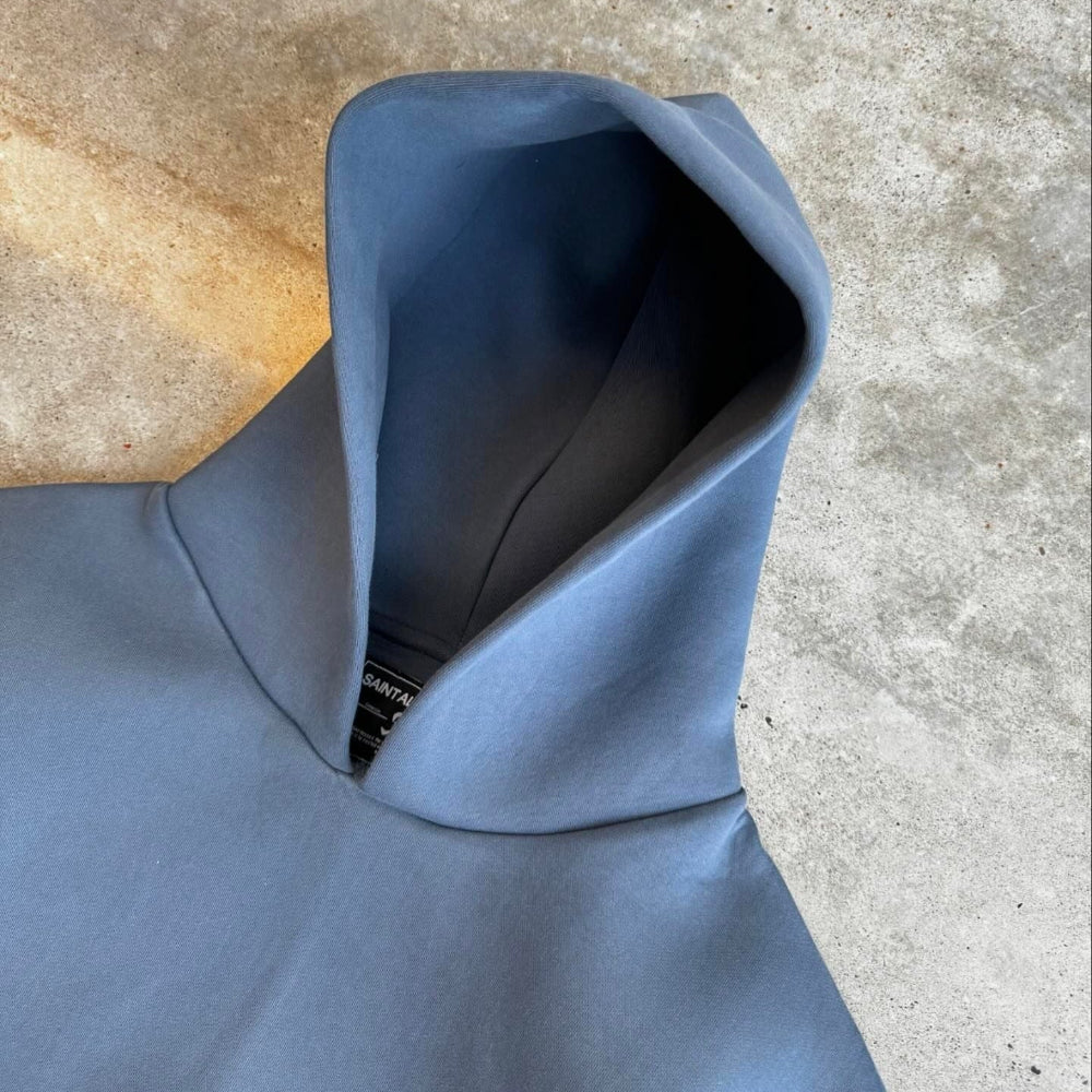 Herren Trainingsanzug Oversize Zweiteiler Felpa con cappuccio Hose Baumwolle