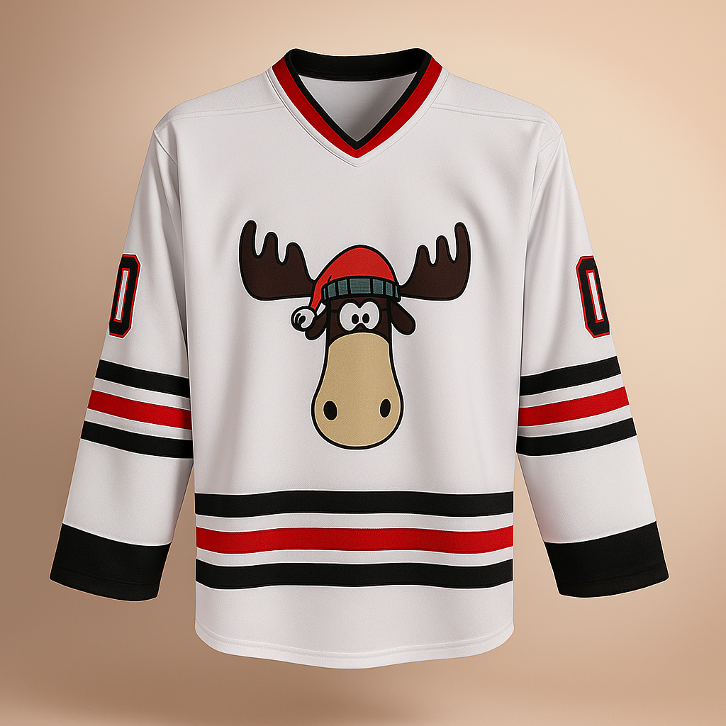 Felpa Herren Weihnachts Lustig Elch Motiv Pullover invernale