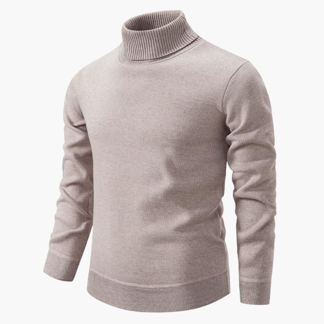 Maglia da uomo con collo alto e maniche lunghe