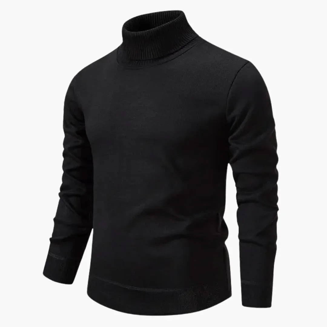 Maglia da uomo con collo alto e maniche lunghe