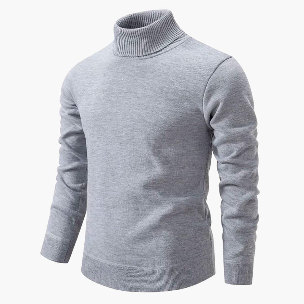 Maglia da uomo con collo alto e maniche lunghe