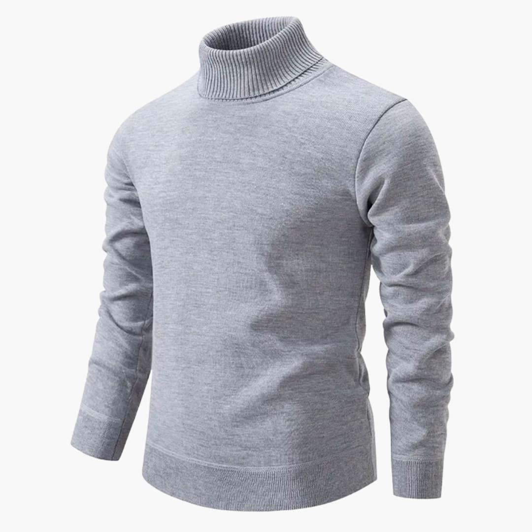 Maglia da uomo con collo alto e maniche lunghe