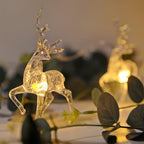 ReindeerGlow - Stringa di luci natalizie a LED da 1,5 m per allegria festiva