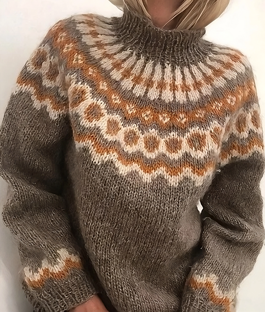 Maglione dolcevita isolante da donna - Comodo inverno in lana
