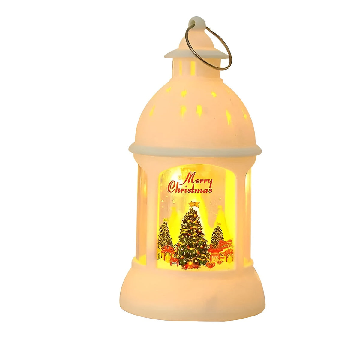 Lanterna natalizia a LED | Decorazione festiva con luce calda