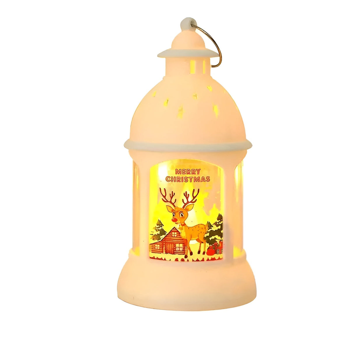 Lanterna natalizia a LED | Decorazione festiva con luce calda